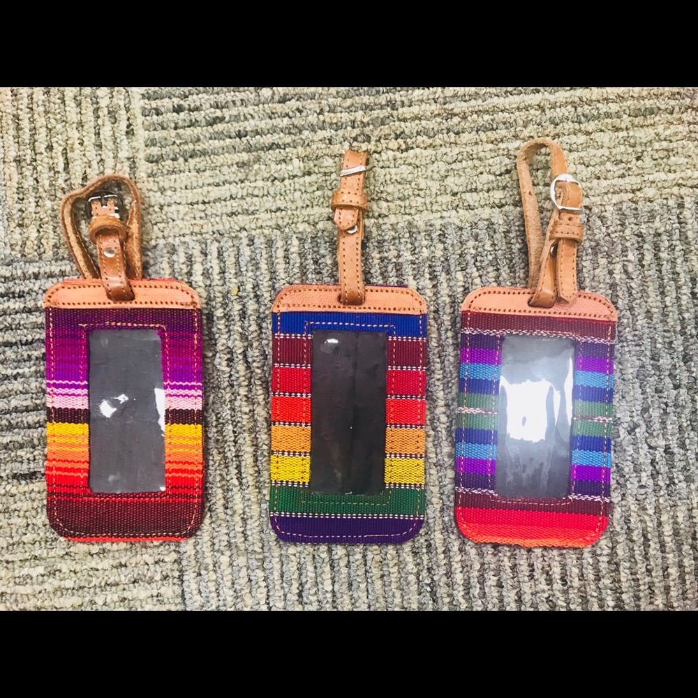 Guatemalan luggage tags. Handmade.